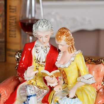 Wedding Gift European Luxury Ceramic Sculptures Couple Ornament Home Livingroom Table Figurines Crafts Office Statues Decoration
Wedding Gift European Luxury Ceramic Sculptures Couple Ornament Home Livingroom Table Figurines Crafts Office Statues Decoration