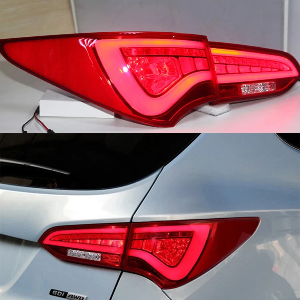 4 Pieces LED Tail Lamp 2013 2014 Year For Hyundai Santa Fe IX45 Smoke Black Color Rear Light Back Lamp
4 Pieces LED Tail Lamp 2013 2014 Year For Hyundai Santa Fe IX45 Smoke Black Color Rear Light Back Lamp