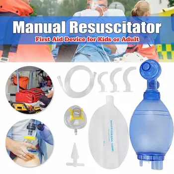 Adjustable Manual Resuscitator PVC Adult Kid Ambu Bag First Aid kit Tool Simple Breathing Apparatus Braces Supports
Adjustable Manual Resuscitator PVC Adult Kid Ambu Bag First Aid kit Tool Simple Breathing Apparatus Braces Supports