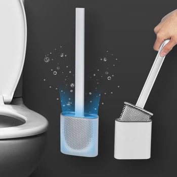 New Silicone toilet brush Wc borstel Flexible brosse Brush Head Wall holder toiletborstel easy cleaning Bathroom set accessories
New Silicone toilet brush Wc borstel Flexible brosse Brush Head Wall holder toiletborstel easy cleaning Bathroom set accessories