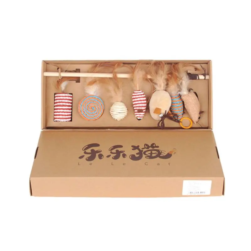 Funny Cat Toy Soft Feather Bells Simulation Mouse Stick Cats Molars Toys Set 7 Pcs/set
Funny Cat Toy Soft Feather Bells Simulation Mouse Stick Cats Molars Toys Set 7 Pcs/set