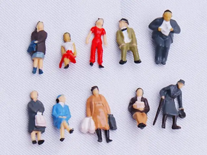 24pcs 1:87 HO Scale Miniature People Model Figurines for Model Train Diorama Scenery DIY Accessories 24pcs 1:87 HO Scale Miniature People Model Figurines for Model Train Diorama Scenery DIY Accessories