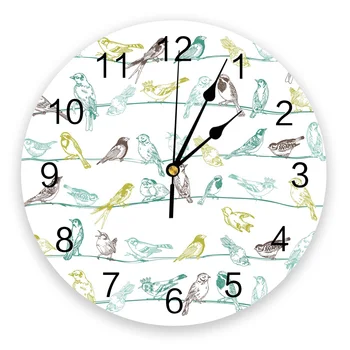 Circular Wall Clock Wire Bird Retro Style Wall Clock Home Decor Bedroom Silent Oclock Watch Wall for Living Room
Circular Wall Clock Wire Bird Retro Style Wall Clock Home Decor Bedroom Silent Oclock Watch Wall for Living Room