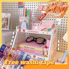Korean Concise Desktop Stationery Multi-layer Storage Rack Simple Shelf Accessories Organizer Office School Supplies
Korean Concise Desktop Stationery Multi-layer Storage Rack Simple Shelf Accessories Organizer Office School Supplies