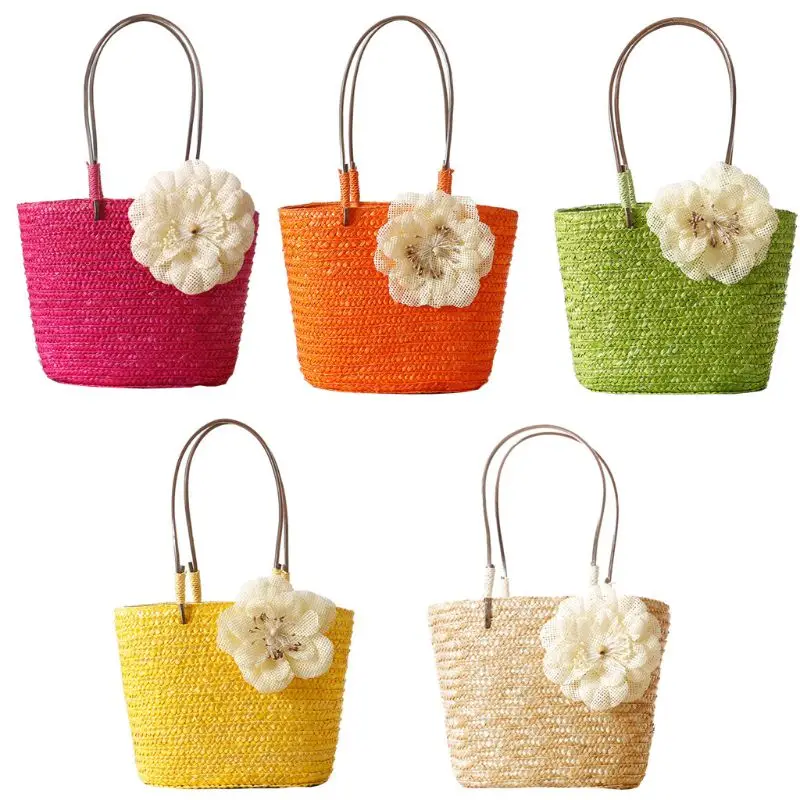 Summer Beach Handbag for Women Girls Flower Straw Tote Drawstring Purse Shoulder Bags 517D
Summer Beach Handbag for Women Girls Flower Straw Tote Drawstring Purse Shoulder Bags 517D