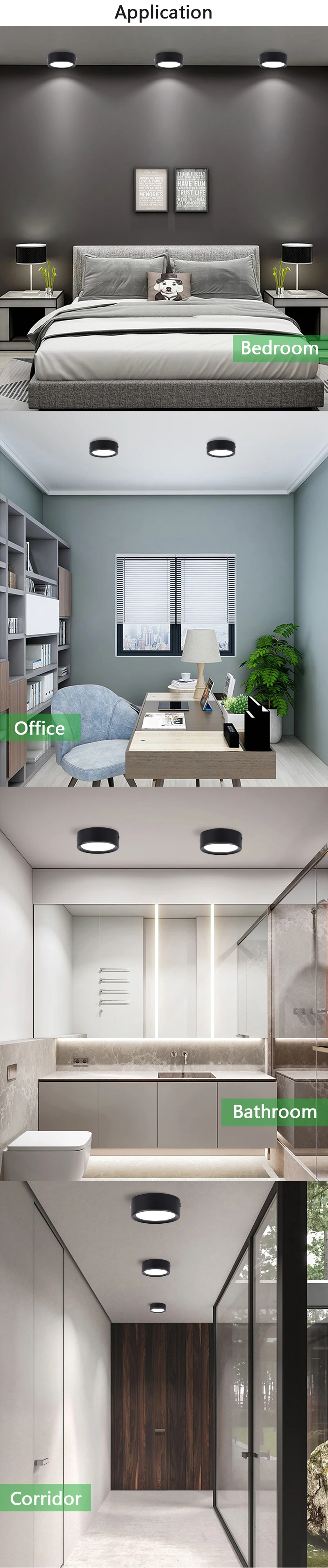 Led Downlights Surface Mounted 5W 10W 15W Down Light Modern Led Spot lights For Living room 110V 220V Spot Led Light Fixture