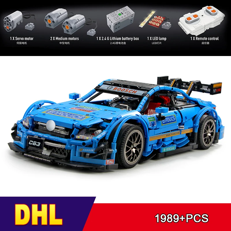 DHL 13073 1989Pcs Technic Set Blue Super Racing Car Building Blocks Bricks Compatible AGM C63 MOC-6687 Toys For Children Gift
DHL 13073 1989Pcs Technic Set Blue Super Racing Car Building Blocks Bricks Compatible AGM C63 MOC-6687 Toys For Children Gift