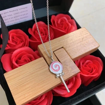 SHINETUNG S925 Sterling Silver fashion exquisite mini lollipop necklace 1: 1 high-end women's jewelry with logo
SHINETUNG S925 Sterling Silver fashion exquisite mini lollipop necklace 1: 1 high-end women's jewelry with logo