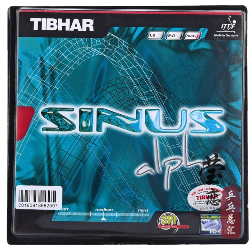 Original Tibhar sinus alpha pimples in table tennis rubber table tennis rackets racquet sports fast attack with loop
Original Tibhar sinus alpha pimples in table tennis rubber table tennis rackets racquet sports fast attack with loop