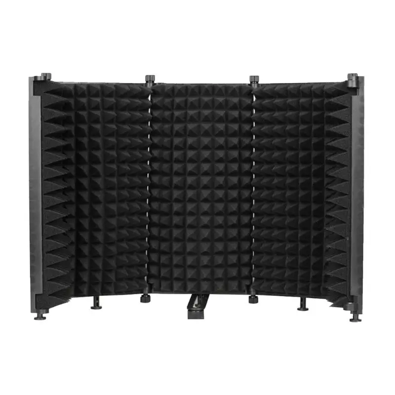 Microphone Isolation Shield Adjustable Angle Sound Absorber Foldable Cover Wind Screen
Microphone Isolation Shield Adjustable Angle Sound Absorber Foldable Cover Wind Screen