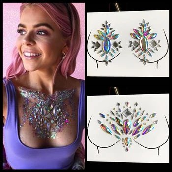 Diamond Chest Tattoo Sticker For Party Show Club Body Art Makeup Tools 3D Flash Breast Decoration Fake Nipple Jewelry Coametic
Diamond Chest Tattoo Sticker For Party Show Club Body Art Makeup Tools 3D Flash Breast Decoration Fake Nipple Jewelry Coametic