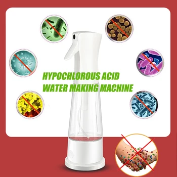 Disinfection 84 Water Maker Machine Rechargable Hypochlorous Acid Water Making Machine Sterilization Water Spray Bottle Dropship