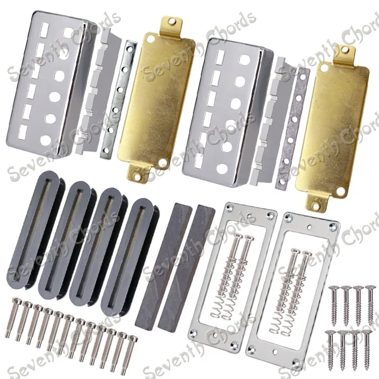A Set N&B Mini Style Guitar Humbucker Pickup Kits Producing Accessories Chrome Pickup Cover and Metal Pickup Ring & Bobbin....
A Set N&B Mini Style Guitar Humbucker Pickup Kits Producing Accessories Chrome Pickup Cover and Metal Pickup Ring & Bobbin....
