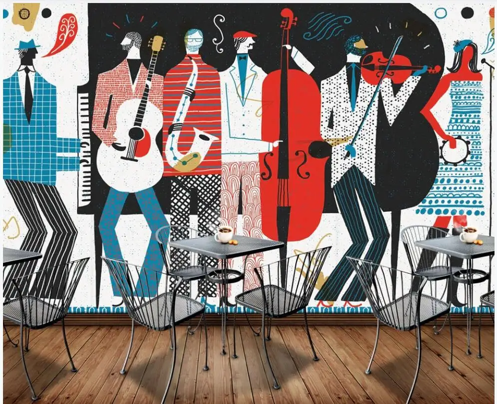 Custom mural on the wall 3d wallpaper Hand drawn cartoon character band bar home decor photo wallpaper for living room
Custom mural on the wall 3d wallpaper Hand drawn cartoon character band bar home decor photo wallpaper for living room