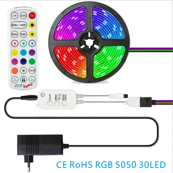RGB 5050 30LED/m IP65 LED Strip Light Wifi Control Music Lighting TV KTV DJ Ceiling Lamp Dimmable Remote Lights CE
RGB 5050 30LED/m IP65 LED Strip Light Wifi Control Music Lighting TV KTV DJ Ceiling Lamp Dimmable Remote Lights CE