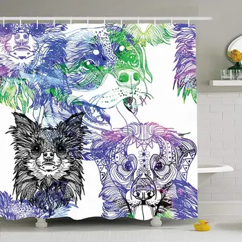 Shower Curtain Set with Hooks 72x78 Smile Pet Pattern Dogs Childrens Hand Rottweiler White Coloring Meditative Seamless Textures
Shower Curtain Set with Hooks 72x78 Smile Pet Pattern Dogs Childrens Hand Rottweiler White Coloring Meditative Seamless Textures