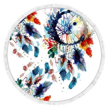 Round Beach Towel with Tassel Dreamcatcher Tassel Mandala Microfiber Towel Travel Picnic Blanket Yoga Mat Tapestry style-8
Round Beach Towel with Tassel Dreamcatcher Tassel Mandala Microfiber Towel Travel Picnic Blanket Yoga Mat Tapestry style-8