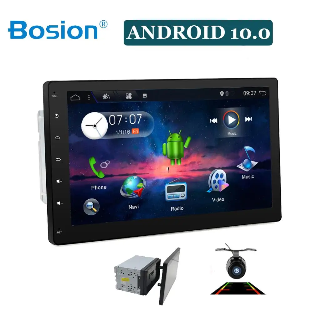 Автомагнитола 2 DIN на Android 10 1 дюйма 4 ядра GPS Wi Fi usb sd|Мультимедиаплеер для авто| |