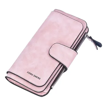 New Brand Women Wallets Ladies Coin Purse Wallet Card Holder Scrub PU Leather High Quality Designer Zipper Long Female Money Bag
New Brand Women Wallets Ladies Coin Purse Wallet Card Holder Scrub PU Leather High Quality Designer Zipper Long Female Money Bag
