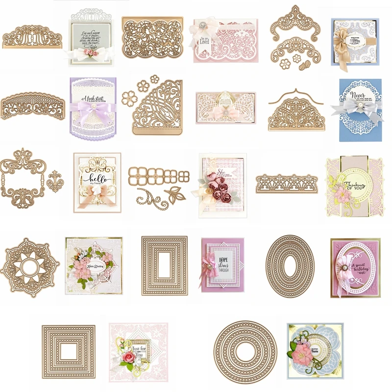 Elegant Frames+Patterns Die Cuts For Card Making DIY Frame+Pattern Metal Cutting Dies Stencils New 2019 Crafts Cards
Elegant Frames+Patterns Die Cuts For Card Making DIY Frame+Pattern Metal Cutting Dies Stencils New 2019 Crafts Cards