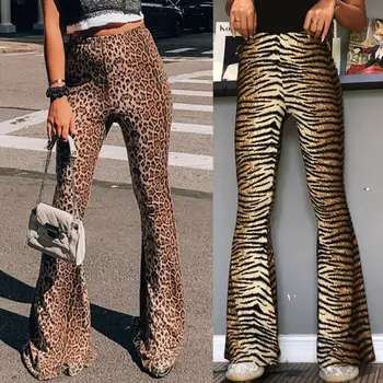 Fashion Trousers Women Sexy Tiger Leopard Print Zip-Off Flares Pants Slim Fit Stretch Comfy women Pants S-xl new arrival 2020
Fashion Trousers Women Sexy Tiger Leopard Print Zip-Off Flares Pants Slim Fit Stretch Comfy women Pants S-xl new arrival 2020