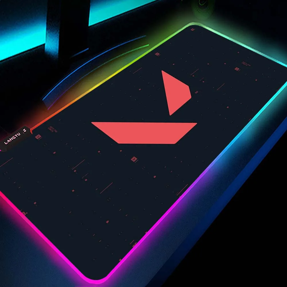Valorant Mousepad Rgb Computer Mouse Pad Gaming XXL Mouse Mat Gamer Desktop Custom Mat Led Gloway Pc Accessories with Backlight
Valorant Mousepad Rgb Computer Mouse Pad Gaming XXL Mouse Mat Gamer Desktop Custom Mat Led Gloway Pc Accessories with Backlight