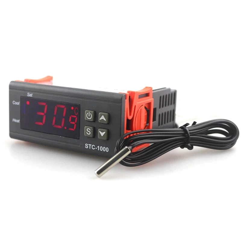 Digital Temperature Controller Thermostat Thermoregulator for incubator Relay LED 10A Heating Cooling STC-1000 110V-220V
Digital Temperature Controller Thermostat Thermoregulator for incubator Relay LED 10A Heating Cooling STC-1000 110V-220V