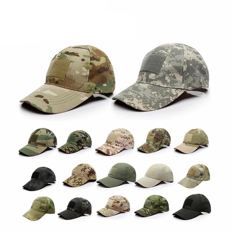 17 Colors Army Military Men's Camouflage Hat Tactical Caps Outdoor Sport Hunting Cap Men Multicam Soldier Combat Sun Hat For Men 
17 Colors Army Military Men's Camouflage Hat Tactical Caps Outdoor Sport Hunting Cap Men Multicam Soldier Combat Sun Hat For Men