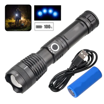 1Set 500000 Lumens XHP50 5 Mode LED USB Rechargeable 18650 Flashlight Torch Optional 100 Thousand Hours Life
1Set 500000 Lumens XHP50 5 Mode LED USB Rechargeable 18650 Flashlight Torch Optional 100 Thousand Hours Life