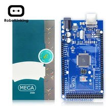 Mega 2560 R3 Board 2012 Version officielle avec puce ATMega 2560 ATMega16U2 pour pilote intégré Arduino avec boîte de vente d'origine(China)
