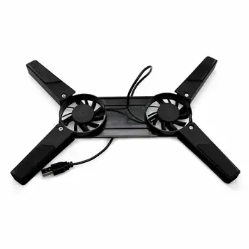 Laptop Desk Support Dual Cooling Fan Notebook Computer Stand Foldable USB Rack Holder Black New 
Laptop Desk Support Dual Cooling Fan Notebook Computer Stand Foldable USB Rack Holder Black New