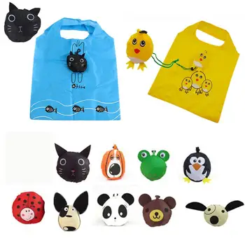 New Cute Travel Foldable Bags Handbag Grocery Tote Storage Reusable Animal Shopping Bags Cartoon Penguin Dogs Drawstring Pocket 
New Cute Travel Foldable Bags Handbag Grocery Tote Storage Reusable Animal Shopping Bags Cartoon Penguin Dogs Drawstring Pocket