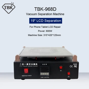 TBK-968D 19 Inches Vacuum LCD Separating Machine Touch Glass Panel Screen Separator For Phone iPad iPhone LCD Refurbish Repair
TBK-968D 19 Inches Vacuum LCD Separating Machine Touch Glass Panel Screen Separator For Phone iPad iPhone LCD Refurbish Repair
