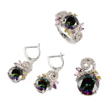 Fleure Esme Wedding jewelry sets for women luxury Hot Pink Purple Rainbow Cubic Zirconia Rhodium Plated R537set R540set R707Gset
Fleure Esme Wedding jewelry sets for women luxury Hot Pink Purple Rainbow Cubic Zirconia Rhodium Plated R537set R540set R707Gset