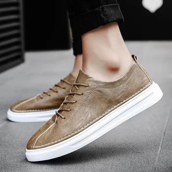 Mens Designer Shoes leather Men Shoes Spring/Autumn New Fashion Casual Leather Shoes outdoor fashion Shoes Male Driving Shoes 
Mens Designer Shoes leather Men Shoes Spring/Autumn New Fashion Casual Leather Shoes outdoor fashion Shoes Male Driving Shoes