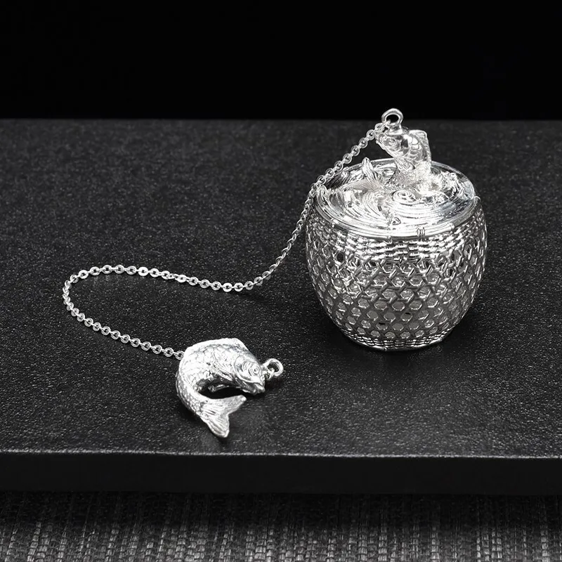 Sterling silver 999 lazy tea artifact, handmade tea ceremony, office tea drain filter
Sterling silver 999 lazy tea artifact, handmade tea ceremony, office tea drain filter