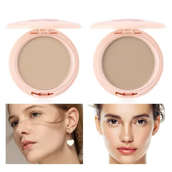 Matte Foundation Pressed Powder Make Up Long Lasting Oil-control Cosmetic Invisible Pores Brighten Skin Full Coverage Powder