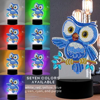 DIY Special Shape Diamond Painting Ornament LED Light Cross Stitch Embroidery Mosaic Kits Small Night Lights
DIY Special Shape Diamond Painting Ornament LED Light Cross Stitch Embroidery Mosaic Kits Small Night Lights