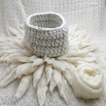 150*100cm Posing Layer Backdrop+Knitted Basket+65cm 100% Wool Fluffy blanket+150*40cm Mohair Stretch Knit Wrap for baby Shooting
150*100cm Posing Layer Backdrop+Knitted Basket+65cm 100% Wool Fluffy blanket+150*40cm Mohair Stretch Knit Wrap for baby Shooting