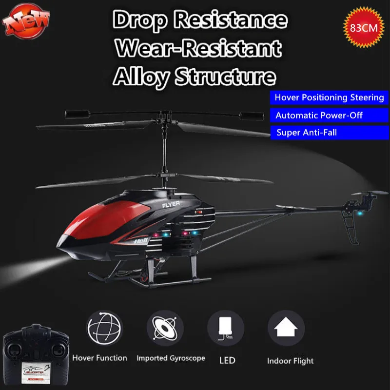 Oversized Remote Control Helicopter 83CM RC Fixed-Point Suspension Steering Indoor Anti-Fall LED Lights Remote Control Drone Toy
Oversized Remote Control Helicopter 83CM RC Fixed-Point Suspension Steering Indoor Anti-Fall LED Lights Remote Control Drone Toy