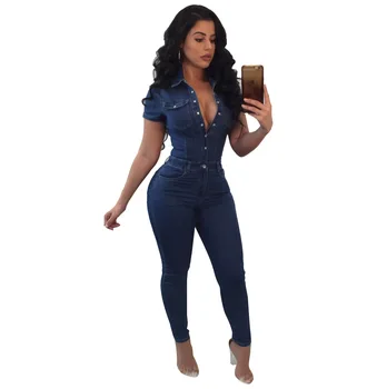 Short Sleeve Summer Overalls Bodycon Bodysuit Jumpsuits for Women 2019 Rompers Womens Jumpsuit European Style Woman Jumpsuit
Short Sleeve Summer Overalls Bodycon Bodysuit Jumpsuits for Women 2019 Rompers Womens Jumpsuit European Style Woman Jumpsuit
