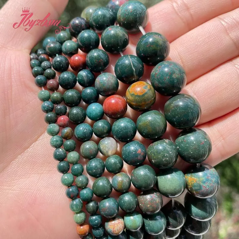 Natural Bloodstone Heliotrope Round Smooth Loose 4/6/8/10/12MM Stone Beads For DIY Necklace Bracelets Jewelry Making Strand 15"
Natural Bloodstone Heliotrope Round Smooth Loose 4/6/8/10/12MM Stone Beads For DIY Necklace Bracelets Jewelry Making Strand 15"