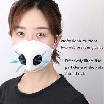 Reusable Silicone Mouth Cover Protection With Breather Valves Dust Proof Anti Haze Mask Face Cover For Riding Outdoor Sport 
Reusable Silicone Mouth Cover Protection With Breather Valves Dust Proof Anti Haze Mask Face Cover For Riding Outdoor Sport