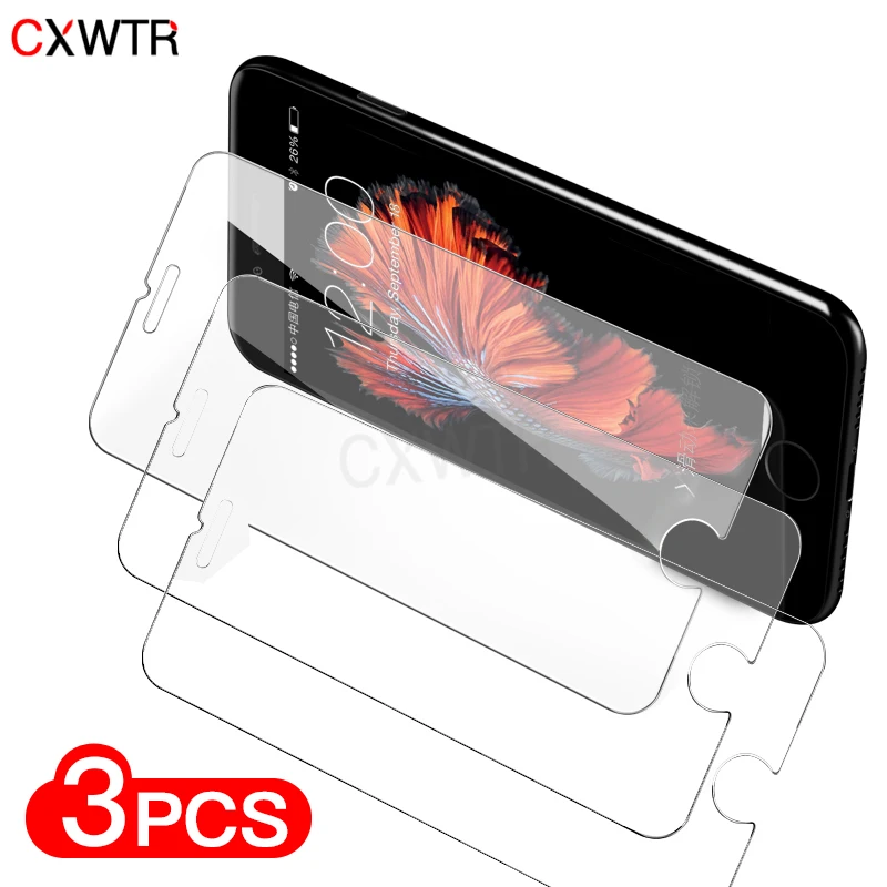 3Pcs Protector Glass on the For iPhone X XS Max XR Tempered Glass For iPhone 7 8 6 6s Plus 5 5S SE Screen Protector Film
3Pcs Protector Glass on the For iPhone X XS Max XR Tempered Glass For iPhone 7 8 6 6s Plus 5 5S SE Screen Protector Film