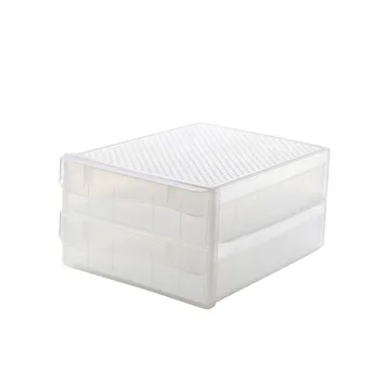 New Arrival 60 Grids Storage Box Double-layer Drawer Type Transparent Egg Container for Refrigerator Kitchen 
New Arrival 60 Grids Storage Box Double-layer Drawer Type Transparent Egg Container for Refrigerator Kitchen