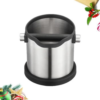 Anti-slip Espresso Dump Bin Detachable Stainless Steel Espresso Grinds Waste Container for Home Cafe Open Mouthed (Silver)
Anti-slip Espresso Dump Bin Detachable Stainless Steel Espresso Grinds Waste Container for Home Cafe Open Mouthed (Silver)