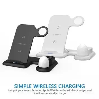 4 In 1 Qi Wireless Charging Pad 10W Fast Charger Night Light For Apple Watch For Airpods Dock Stand
4 In 1 Qi Wireless Charging Pad 10W Fast Charger Night Light For Apple Watch For Airpods Dock Stand