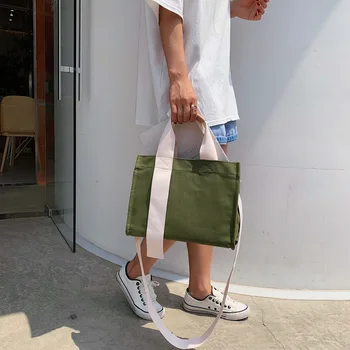 2020 new canvas bag female Korean version of the shoulder bag large capacity student Tote portable purses and handbags
2020 new canvas bag female Korean version of the shoulder bag large capacity student Tote portable purses and handbags