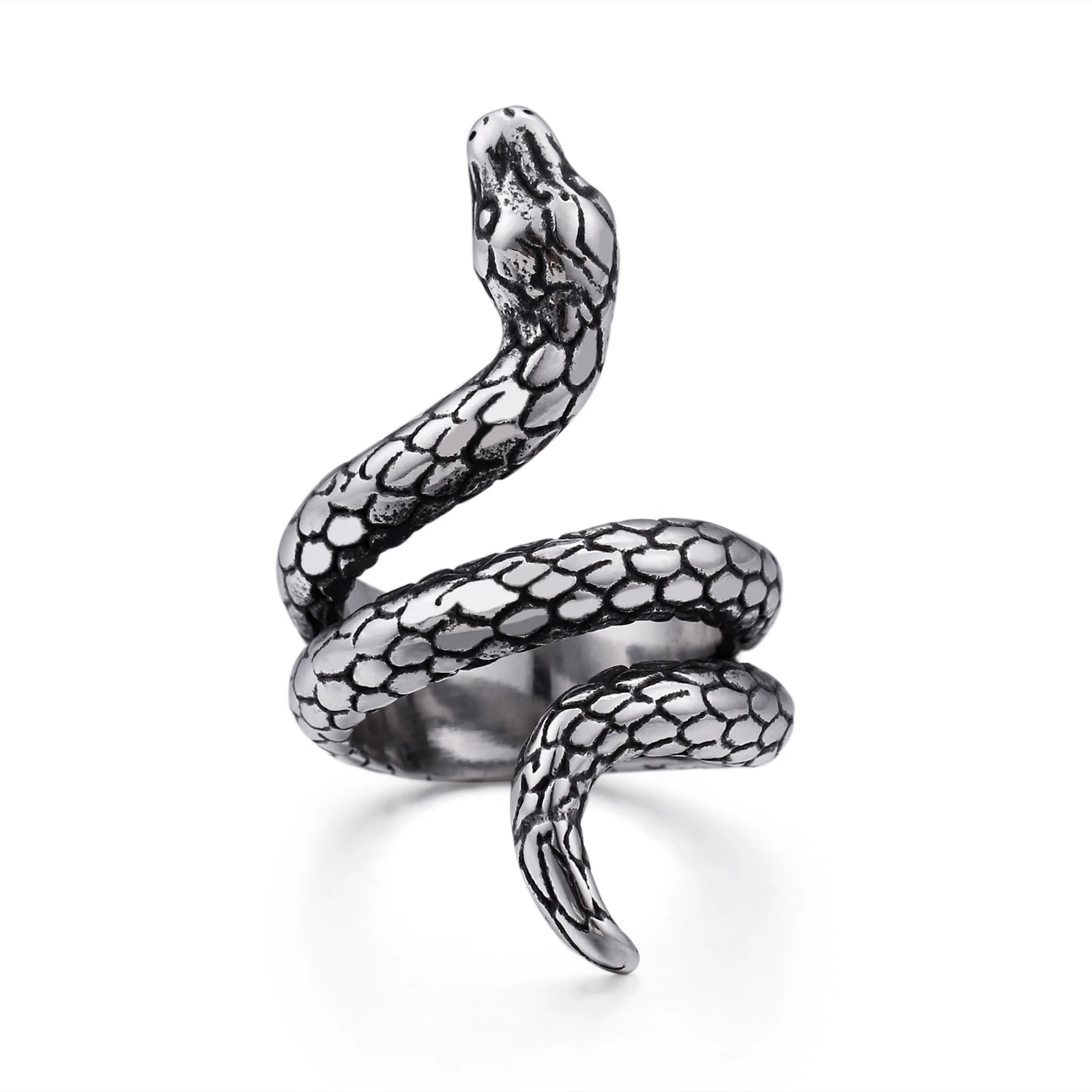 New Retro Animal Snake Ring Stainless Steel Ring Men's Women Punk Rings Jewelry Lovers Gift
New Retro Animal Snake Ring Stainless Steel Ring Men's Women Punk Rings Jewelry Lovers Gift