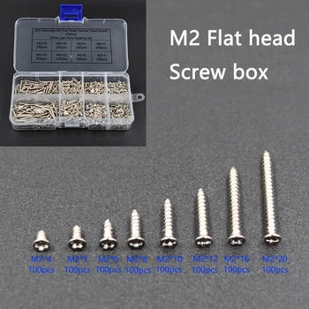 800 pcs Box M2 Silver Carbon Steel Nickel-plated Cross Countersunk Self-tapping Screw Combination Set
800 pcs Box M2 Silver Carbon Steel Nickel-plated Cross Countersunk Self-tapping Screw Combination Set